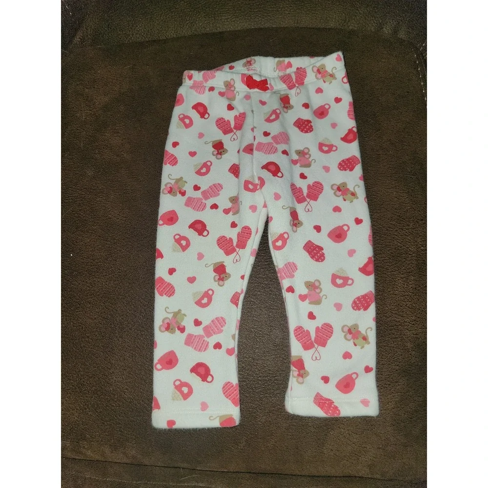 Gymboree cozy valentine valentine's day mouse leggings size 12 18‎ months